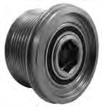 Pulley-Hitachi 140A IR/IF Alternators 6-Groove Clutch Pulley Replaces: INA Bearing Co 535 0146, 10 F-557045, F-557045.
