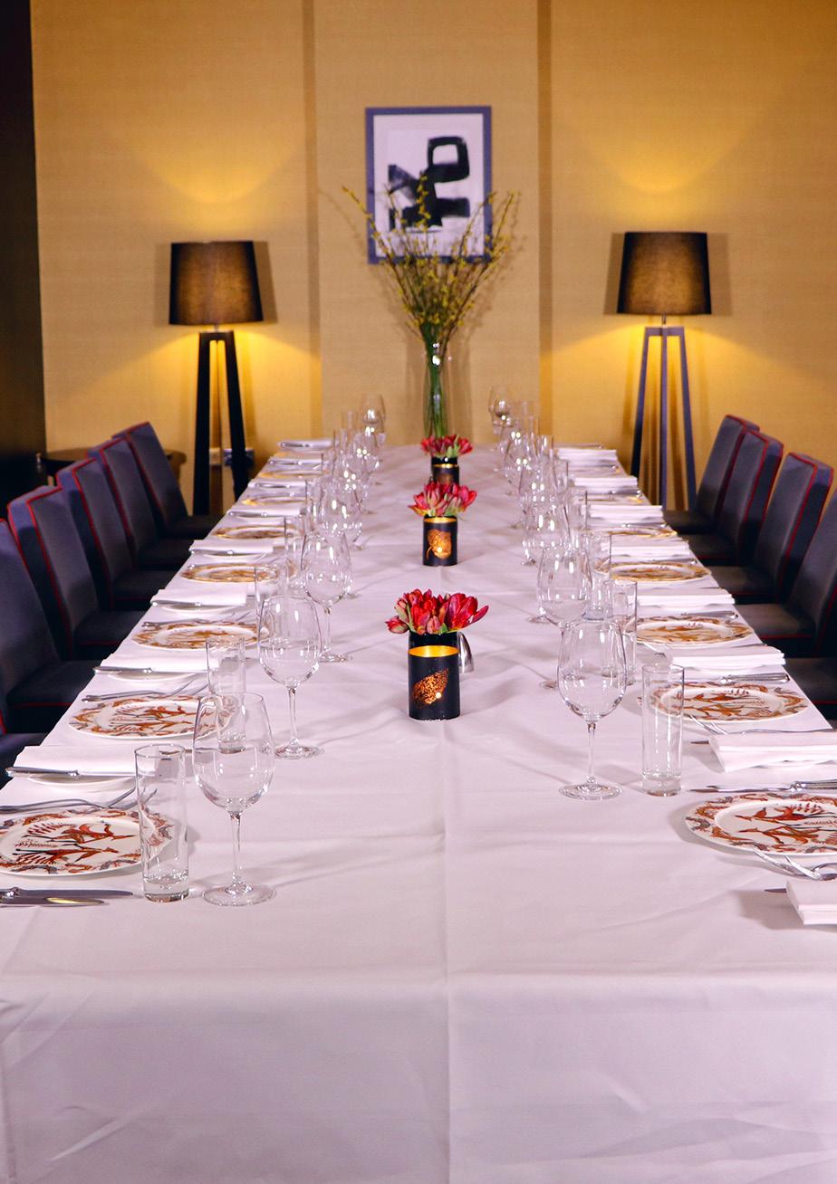 The Rooms Our Private Dining Rooms are chic, modern, warm and inviting. Each room is ideal for an intimate dinner party or corporate event.