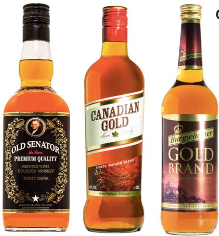 Whiskey spirits Old Senator Bourbon spirit 40% ABV 1.