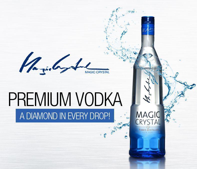 Magic Crystal German Premium Vodka 40% ABV 2.