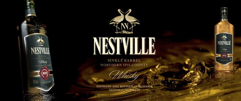 Slovak whisky Nestville 40% (Gift pack with 2 glasses incl.) ABV 14.
