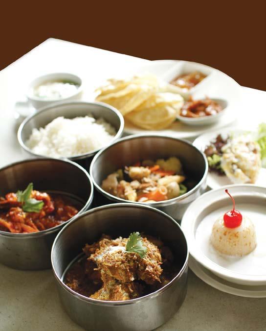 tiffin lunch Contemporary meets classic in our Oriental inspired lunch - presented and served in vintage tiffin carriers!