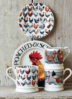 95 From left - right: Hen & Toast 3 Mug Teapot (Boxed) 49.95 10½" Plate, Baby Mug 14.95,, Set of 3 Tin Caddies 24.