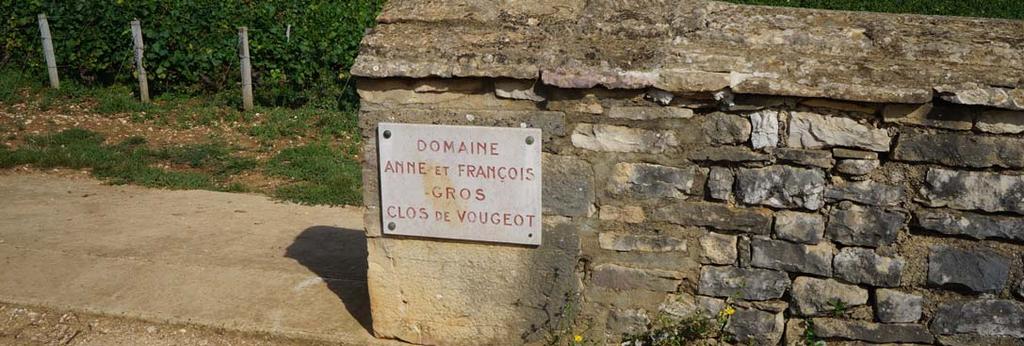 DOMAINE ANNE GROS The Rue du Commune in Vosne-Romanée is home to many well-known winemakers: the Mugnerets, Lamarche s and not one but two members of the Gros dynasty, cousins Michel and Anne.