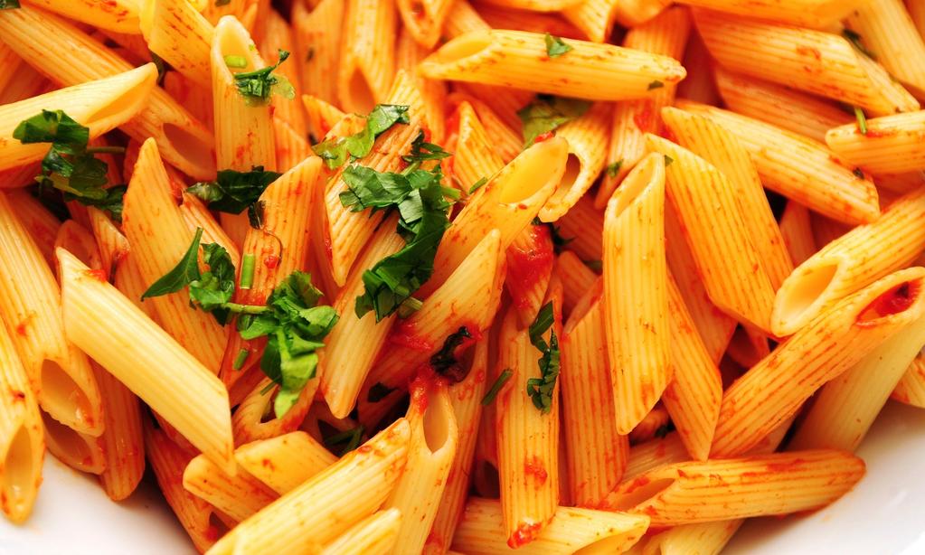 Pasta (choice of 2): Penne, Fettuccine or Fusilli Sauces (choice of 2) : Marinara, Alfredo or Vodka Includes