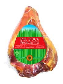 Del Duca Prosciutto (pro-shoot-oh, pro-shoot, pro-zoot) All-Natural Ingredients: American Pork and Salt No Chemicals or