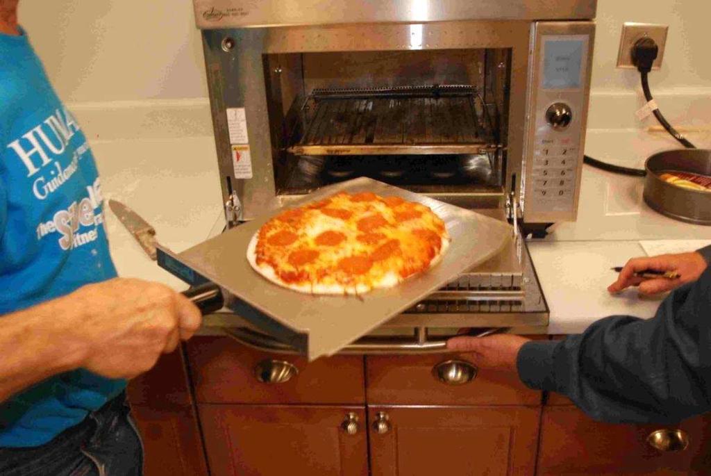 This cooking algorithm was developed expressly for fresh dough cooking. It has three stages, and took only 80 seconds to cook a 12 fresh dough pizza.