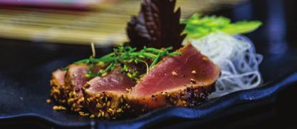 The word sashimi means "pierced body" and the dish is often the first course in a formal Japanese meal.
