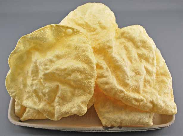 Sub - Poppodums Poppadums 10 Each 1. Deep fry poppadums in chip fryer at 185 C for 10 seconds and drain thoroughly 2.