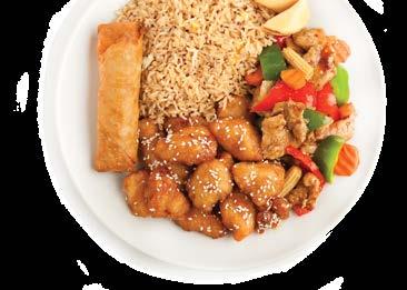 00 Includes choice of three entrées, one appetizer, egg roll or crab rangoon and fried or steamed rice entrée selections Beef and Broccoli Chicken with Broccoli Garlic Chicken Sweet & Sour Chicken