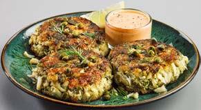 SEAFOOD CRAB CAKES 4 OZ. Fresh blue crabmeat in flavors such as Maryland-Style, Creamy Jalapeño, Creamy Creole, or Thai Chile. Ask about our scratch-made remoulade 2for $ 7 SAVE $1.49/EA.