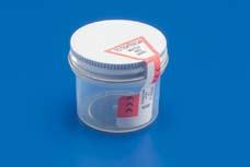 Specimen Wide Mouth Container - Sterile Clear plastic construction with graduations offers easy observation and measurement of contents Highly visible positive seal