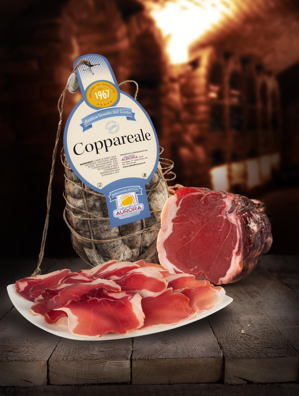 Coppa Reale Appearance A product characterised by an excellent colour saturation both of the lean and of the fatty parts.
