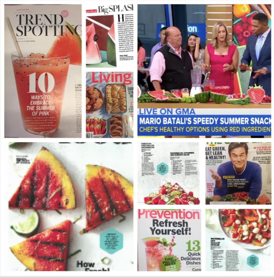 Watermelon in the News Check out some of the recent watermelon coverage in Good Morning America, Food & Wine, Good Housekeeping, Health, Martha Stewart Living, Dr.