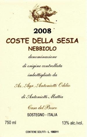 C Coste Della Sesia "Nebbiolo": Nebbiolo with 12% of Croatina.