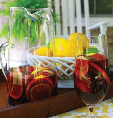 Pour wine into pitcher so that it covers fruit. Cover and refrigerate for 4 hours.