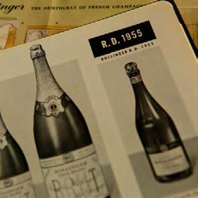 MADAME BOLLINGER S n H ist o R y n In 1963, the first bottles of what was to become the legendary Bollinger R.D. appeared on the market.