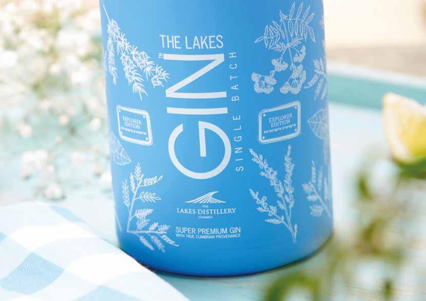 The Lakes Gin Explorer Super Premium Gin with Zesty Notes and Herbal Overtones A diverse blend of 15 carefully selected botanicals, including Cumbrian juniper, and five others which are native to The