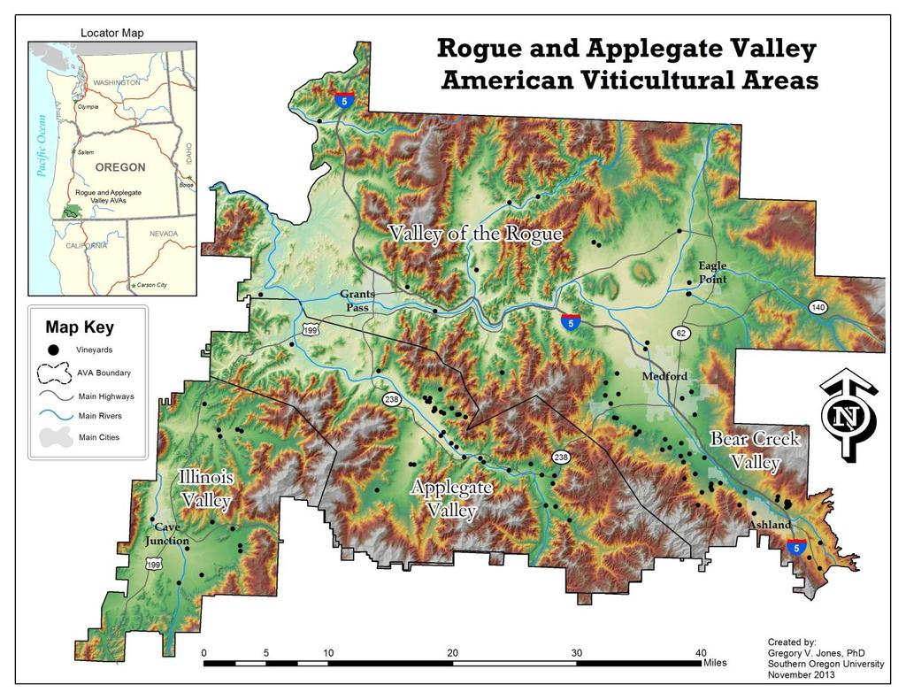 Vintage 2016 Rogue Valley Reference Vineyard