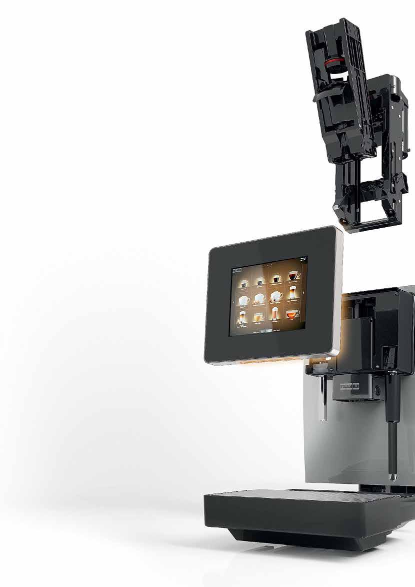 THE DETAILS MAKE THE DIFFERENCE SELECTION FROM THREE DIFFERENT BREWING UNITS OPTIMALLY ADJUSTED TO YOUR WAY OF MAKING COFFEE THE INTUITIVE TOUCHSCREEN MAKES OPERATION SIMPLE AND EFFICIENT, AND CAN BE