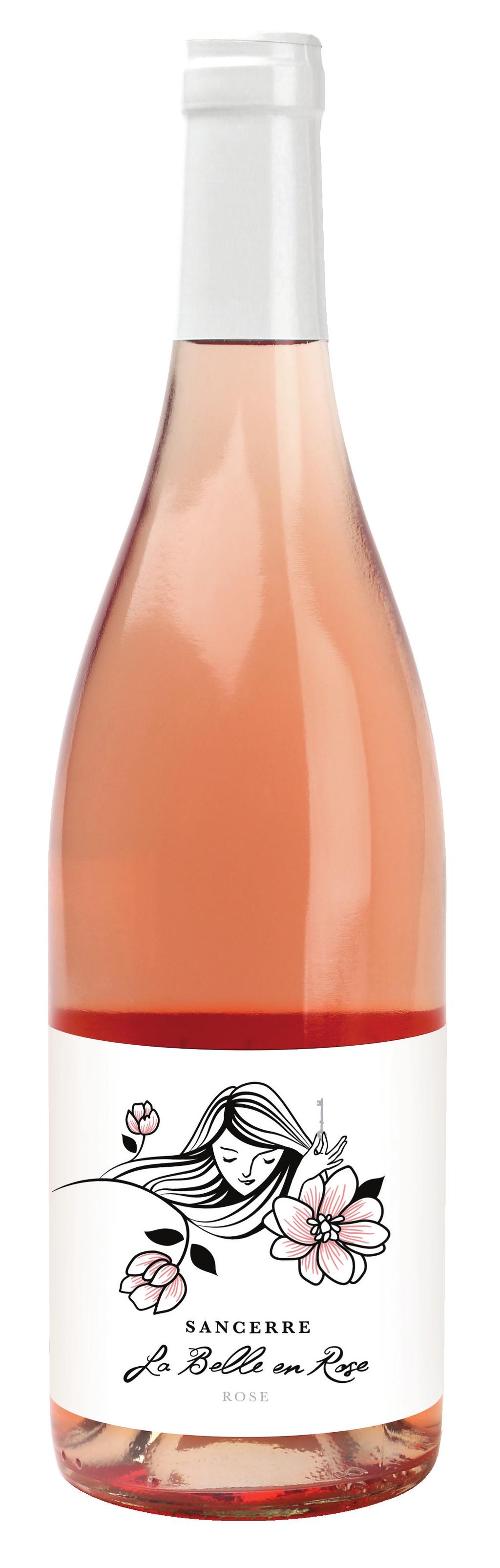SANCERRE ROSÉ LA BELLE EN ROSE FRANCE - 2016 100% PINOT NOIR Drive two hours south of Paris and you will arrive at the medieval town of Sancerre, perched on a hilltop amidst a sea of vines.