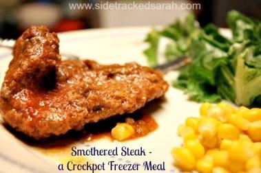 Smothered Steak Ingredients: 2-3 lbs cubed steak (or enough pieces for your family) 2 cans cream of chicken or mushroom soup 2 6 oz cans of tomato paste 2 15 oz cans of tomato sauce salt & pepper 1