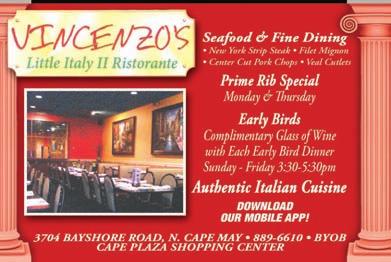 DINING GUIDE FAMILY DINING 5 de Mayo Mexican Italian Restaurant 1246 Route 109, Cape MayOpen