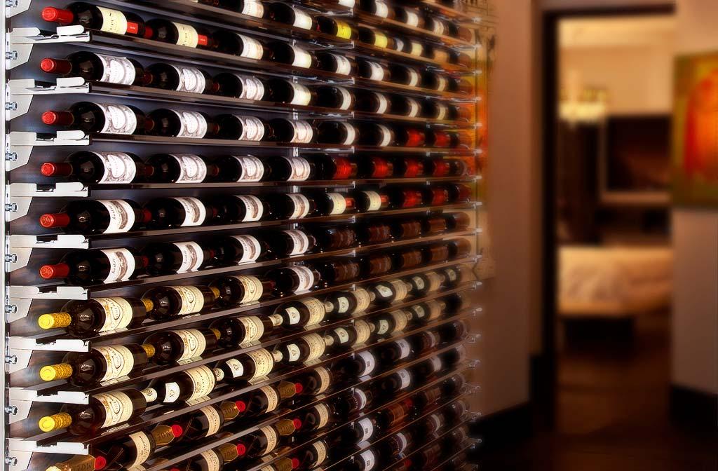 How was this wine rack designed? This wine cellar is a great example of how the RESERVE Wine Rack can be used in tight spaces not typically thought of as places for wine bottles.