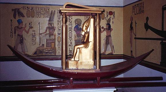 When a pharaoh passed the test, he became one with the god Osiris.