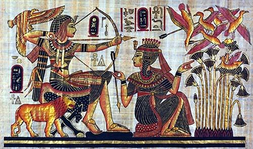 Pharaohs and nobles participated in HUNTING, FISHING and FOWLING expeditions, a means of recreation that had ritualistic and religious significance.