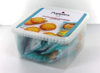 Tubs AMBIENT SHELF COCONUT MACAROONS Tub with coconut macaroons MINI