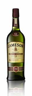Jameson Select Reserve Rich Pot Still Whiskey and a small batch of grain whiskey matured in flame-charred black barrels for a rich, smooth experience.