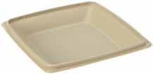 Eco Expressions Square PLA Plastic Bases & Lids A stylish, trendy container design invites sales.