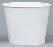 Grease Resistant Double Wrapped Paper Buckets & Lids Sturdy and grease-proof, these containers are top-notch for fried chicken. They have paper lids for takeout and can even withstand heat lamps.