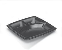Expressions Plastic Square Bases & Lids A stylish, trendy container design invites sales.
