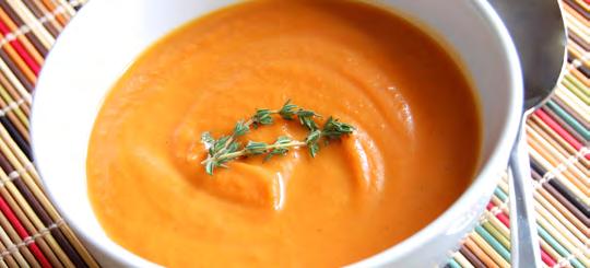 Roasted Carrot Ginger Soup Simple come together to make a delicious and heart-warming soup that is perfect for the cold season. Ginger adds a tangy freshness to the soup but isn t overpowering.