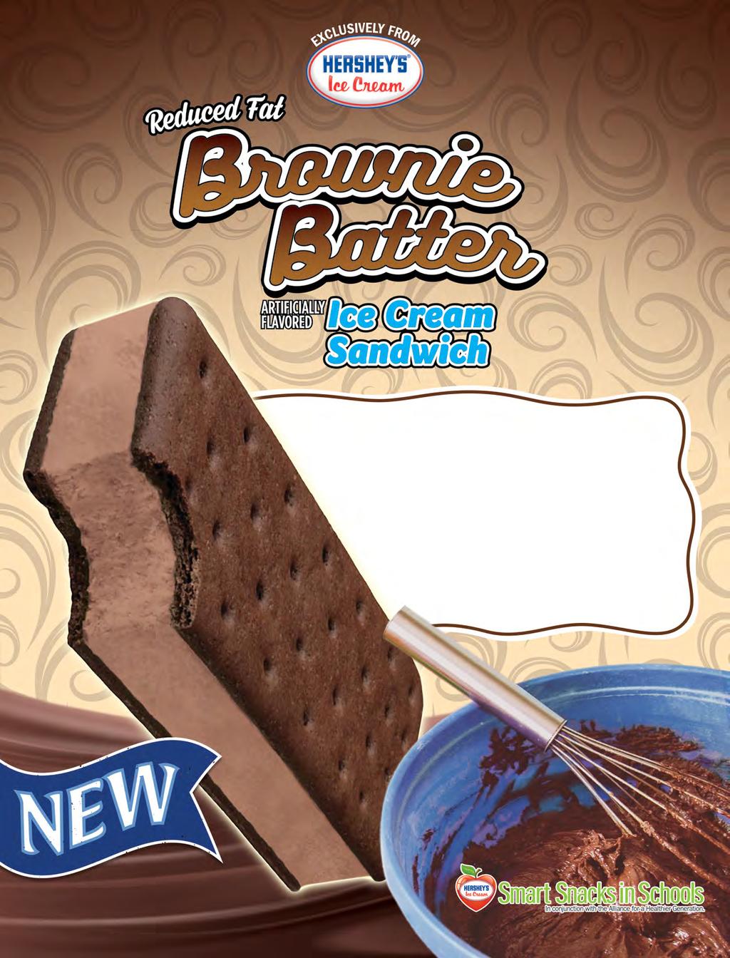 Enjoy reduced fat Brownie flavored ice cream sandwiched between two delicious chocolate wafers. 24 ct.