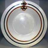 plates Rope and anchor pasta plate Rope and