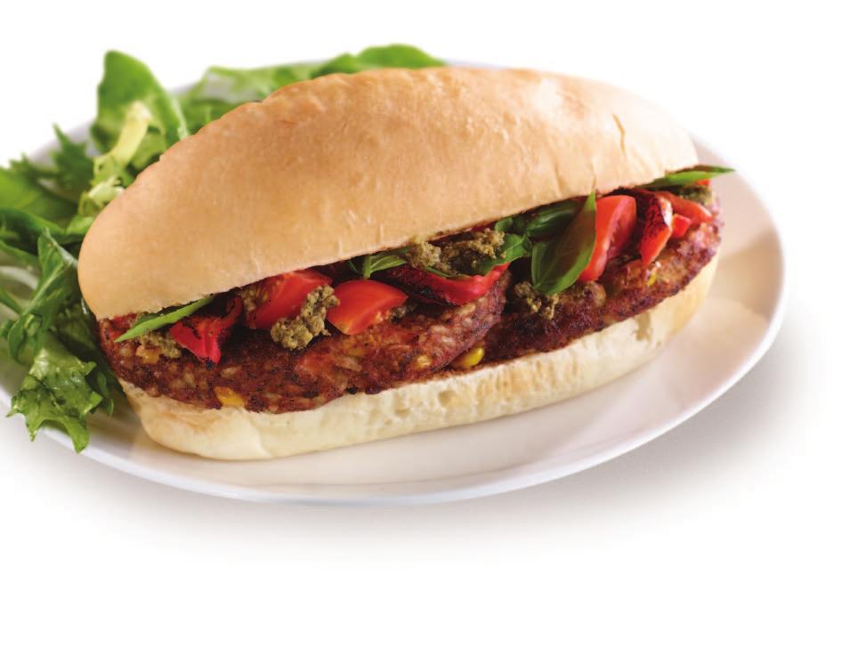 Tuscan-Style Grinder 24 Gardenburger* Malibu Burgers 24 Italian rolls, split 4 1/2 cups (1.