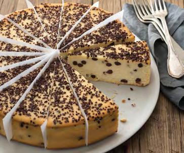 69 oz - 133 g 18 hours in the refrigerator CHOCOLATE GANACHE CHEESECAKE New York style cheesecake topped with a thick, rich layer of