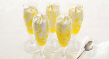 Single Servings - Signature Gelato Glass Collection LIMONCELLO FLUTE Refreshing lemon gelato made with lemons from Sicily, swirled together with limoncello sauce ITEM CODE: 3144 8 SERVINGS/CASE NET