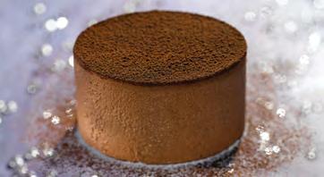 CHOCOLATE TRUFFLE MOUSSE Chocolate sponge base topped with a rich chocolate mousse and dusted with cocoa powder ITEM CODE: 101516 16