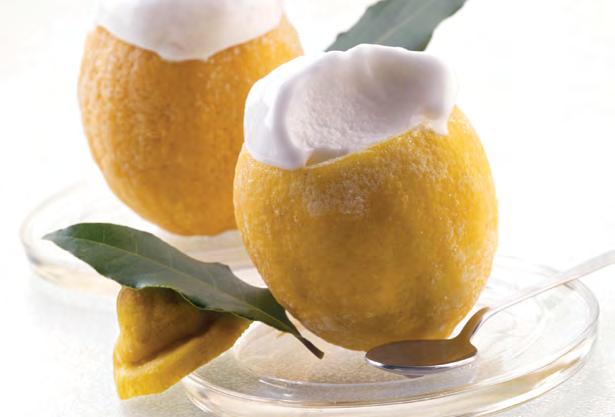 Single Servings - Ripieni LEMON RIPIENO A refreshing lemon sorbetto made with lemons from Sicily, served in the natural fruit shell ITEM