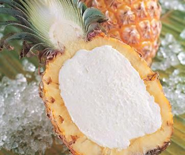 Single Servings - Ripieni COCONUT RIPIENO Creamy coconut sorbetto served in the natural fruit shell ITEM CODE: 2013