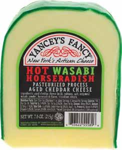 99 YANCEY S FANCY Cheddar Horseradish/Smoked Bacon 208744 6-33622-55582 10 7.6 oz $35.80 $28.30 $7.50 $3.