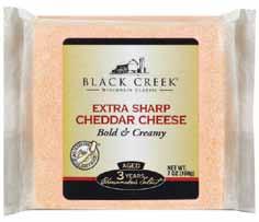07 $4.39 BLACK CREEK Cheese Cheddar Chunk W/Parm 241016 0-75805-20361 12 7 oz $35.