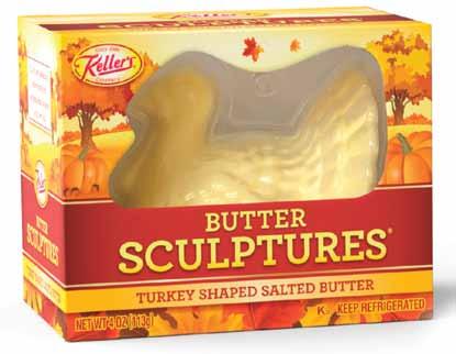 99 KELLERS Butter Turkey Shape 119990 6-06597-01001 12 4 oz