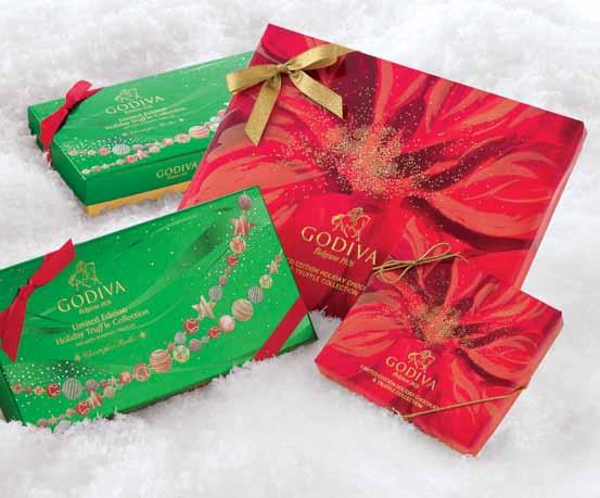 Presented in our limited edition gift box with a garland design inspired by Christopher Radko. O U D 10403 18 pcs 12.5 oz $40 B.