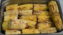 CORN, GRILLED WITH CAJUN BUTTER - 81310 6 months frozen 2 days thawed 4 hours hot 30 minutes on buffet 18 Each Corn On The Cob Fresh, Halves Measuring Spoons 9 Teaspoons Cajun butter Pastry Brush 0.