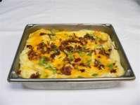 POTATOES, LOADED MASHED - 82652 36 hours - pre-staged 2 hours - heated Prepared - discard at closing 1 Each Mashed Potatoes Prepared (82700) 2 Cups Cheese Ez Melt Shredded GARNISH 1 Cup Cheese Ez